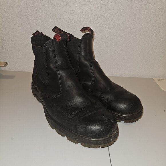 Australian UBBK Redback Men's Bobcat Slip-on Boots Soft Toe 10 AU 11 US 12 BLACk - Picture 3 of 14